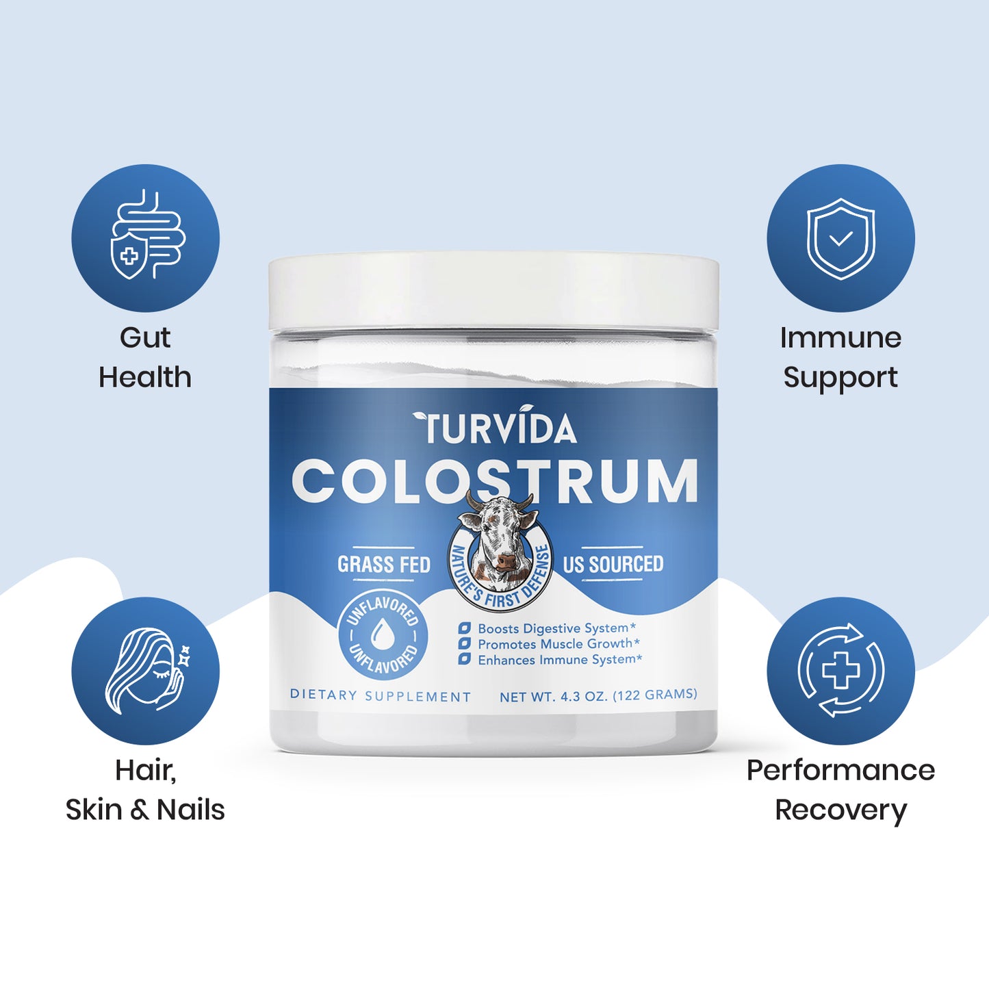 Bovine Colostrum – 25% IgG | Pure. Natural. Untouched.
